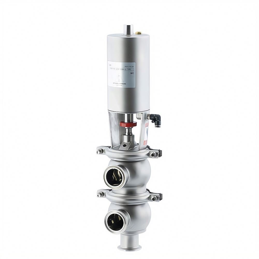 Food Grade Stainless Steel Pneumatic Sanitary Weld Intelligent Sterile Shut-Off Valve