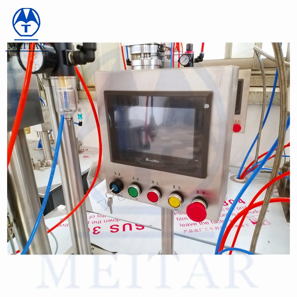 Semi Automatic Spray Paint Cans Sunscreen Spray Cosmetic Aerosol Filling Machine for Production Packing