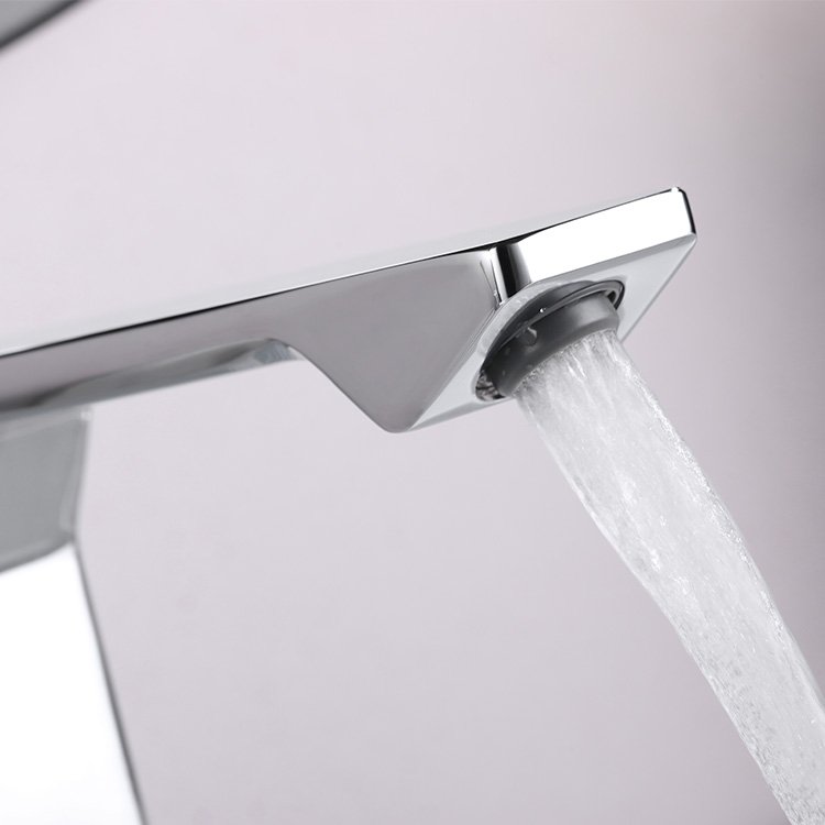 Kidolux Water Taps Bathroom Brass Wash Basin Faucet Single Handle Bathroom Faucet Deck Mounted Vessel Sink Mixer Taps