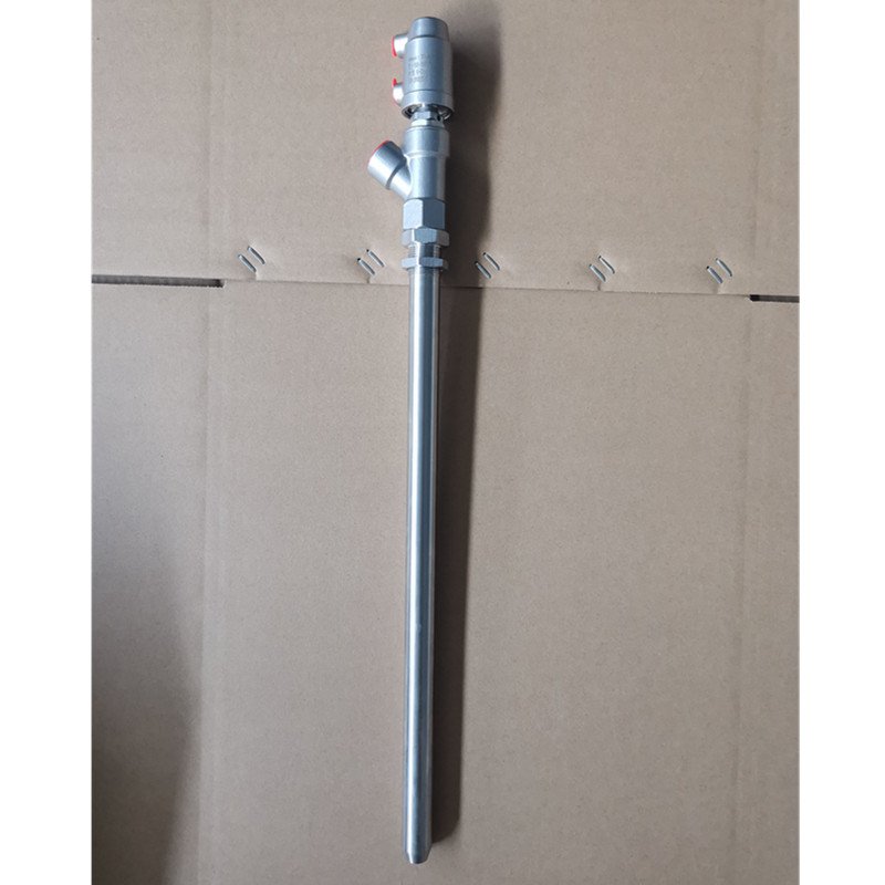 SS316 Pneumatic Filling Valve Nozzle Drip-Proof Angle Structure for Water & Liquid Oil Media-General Application