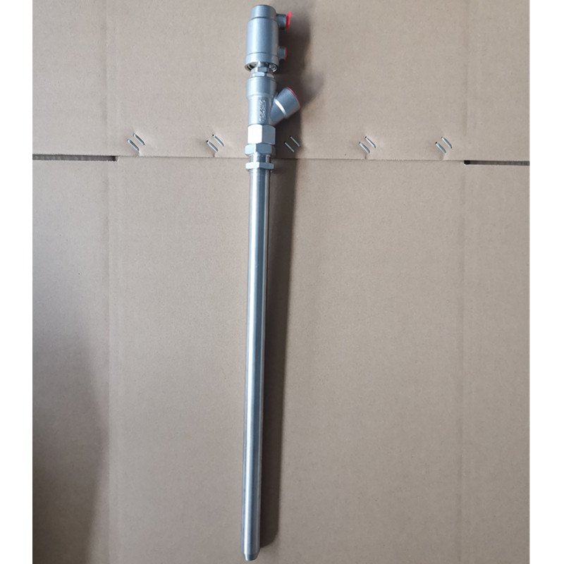 SS316 Pneumatic Filling Valve Nozzle Drip-Proof Angle Structure for Water & Liquid Oil Media-General Application
