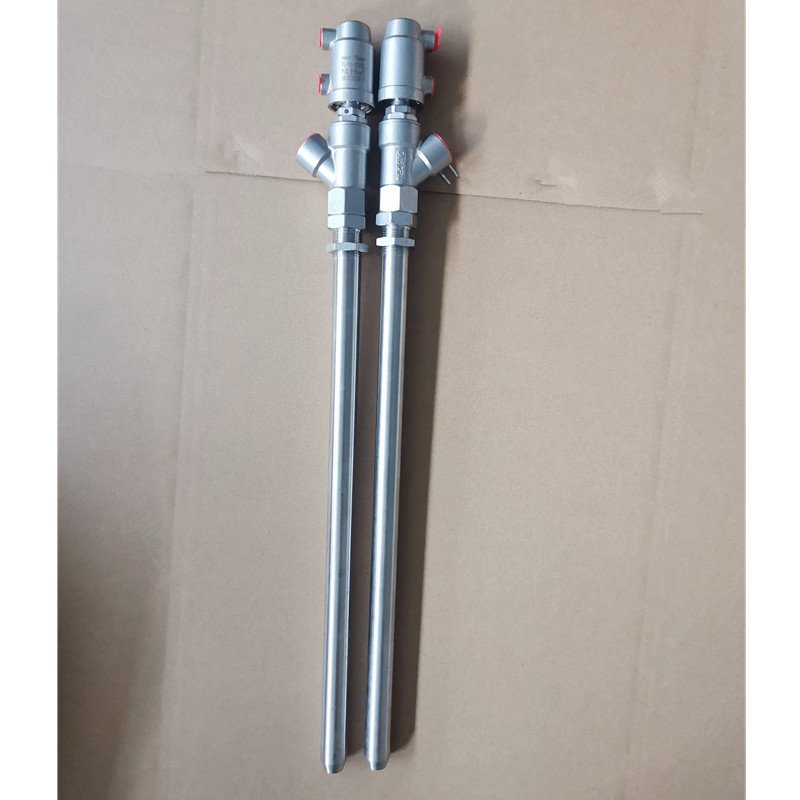 SS316 Pneumatic Filling Valve Nozzle Drip-Proof Angle Structure for Water & Liquid Oil Media-General Application