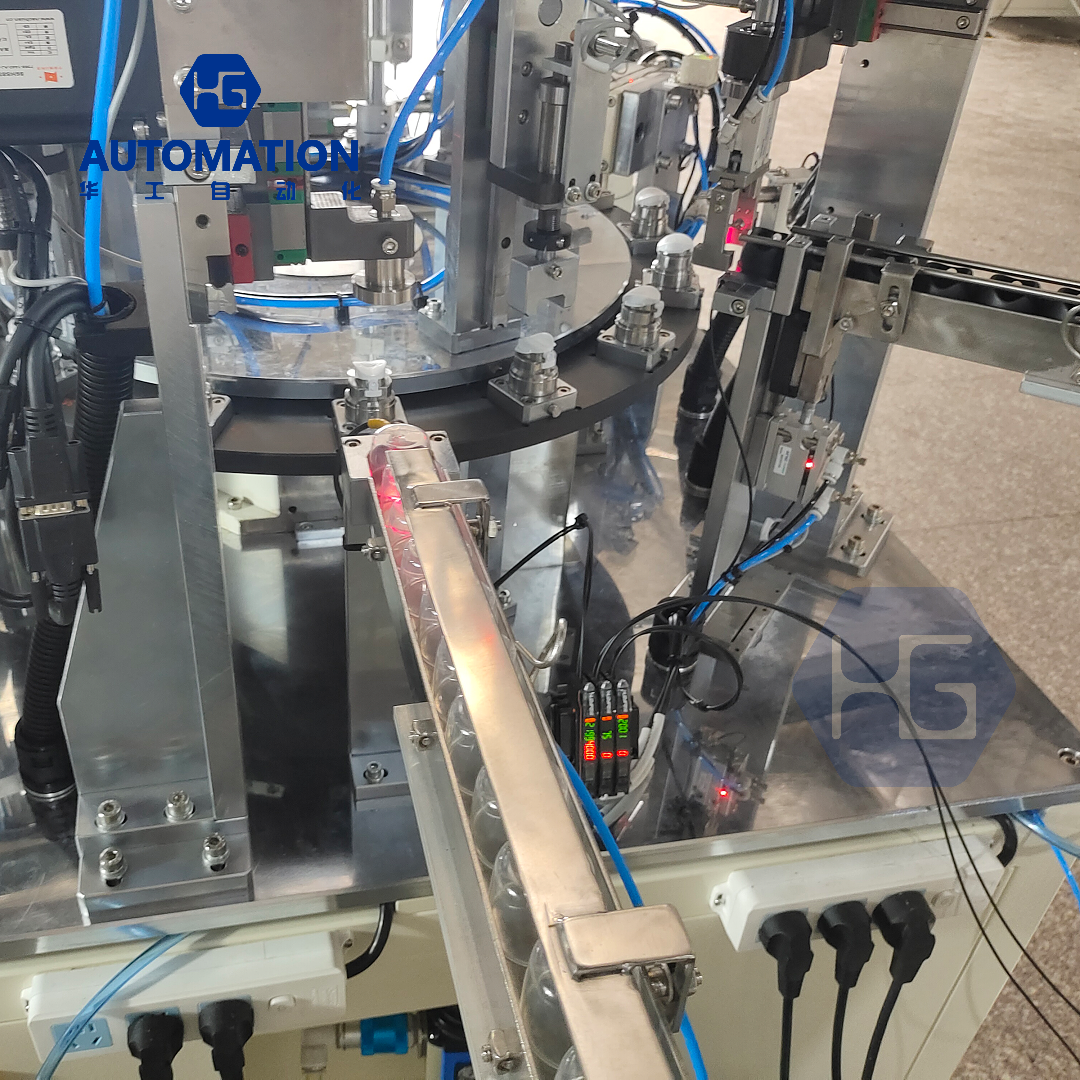 Air spray nozzle four-piece installed machine