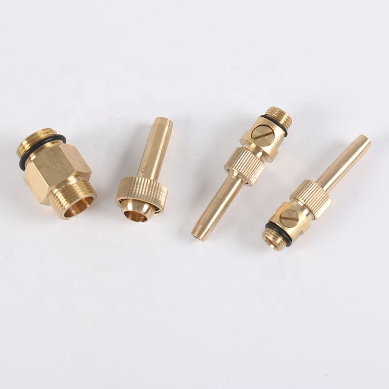 Brass Column shooting fountain sprinkler head angle adjustable with switch valve 1/2" 3/4" 1"