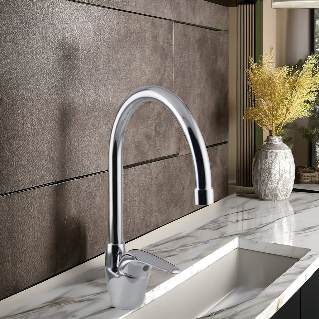 Modern Design Kitchen Faucet with 3-Way Flow Water Filtration Ceramic Valve Core 2-Hole Installation Pull-Down Style Sink Tap