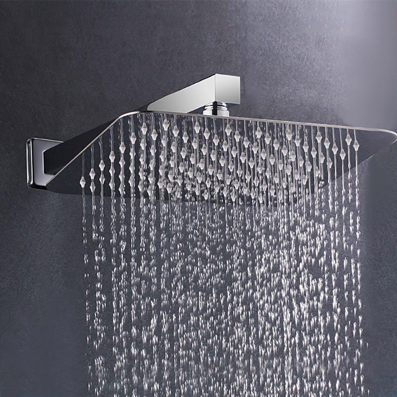 Contemporary Modern Wall-Mounted Brass Shower Mixer Smart Sanitary Ware Rainfall Bath Set Soft Spray Pattern Modern Bathrooms