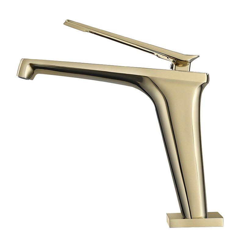 Black brass bathroom hot and cold wash basin above counter basin towel room wash basin waterfall spout single hole faucet