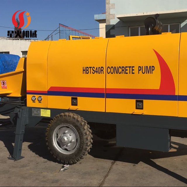 Diesel Trailer Mounted Concrete Pump 40m3/h - 60m3/h concrete pump for sale craigslist mortar spray machines concrete pump