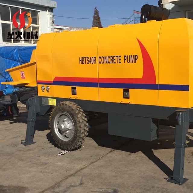 Diesel Trailer Mounted Concrete Pump 40m3/h - 60m3/h concrete pump for sale craigslist mortar spray machines concrete pump
