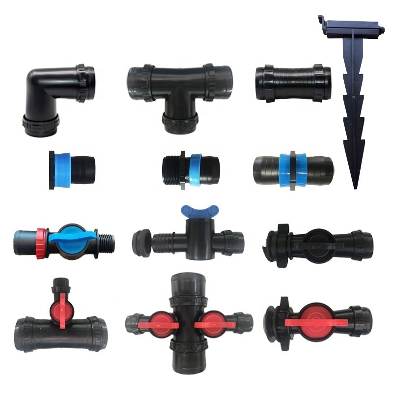 25mm 28mm 32mm Hard Pipe Bypass Valve Layflat Rain Hose HDPE Pipe Offtake Valve for Agricultural Irrigation System