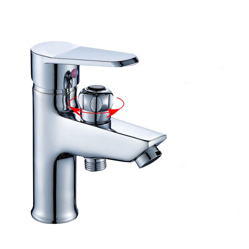 Double Basin Kitchen Faucet with Hot and Cold Water Shower Head Mixing Valve for Wash Basins or Taps