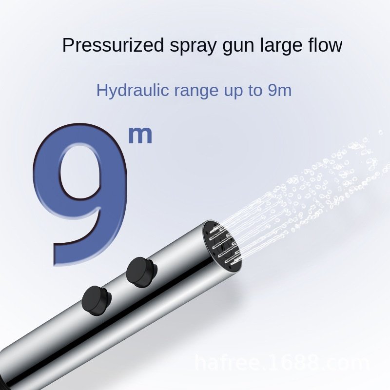 All copper gun gray toilet spray gun set one in two out triangle valve toilet toilet partner bidet sprayer set
