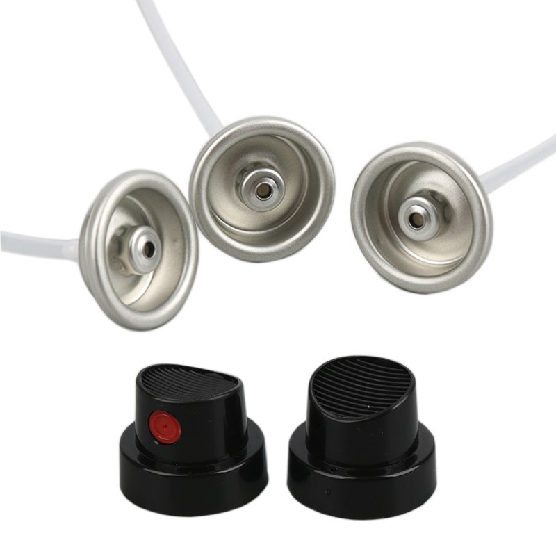 Female Aerosol Valve with Nozzle Spray Paint Valve 1 Inch Valve Factory