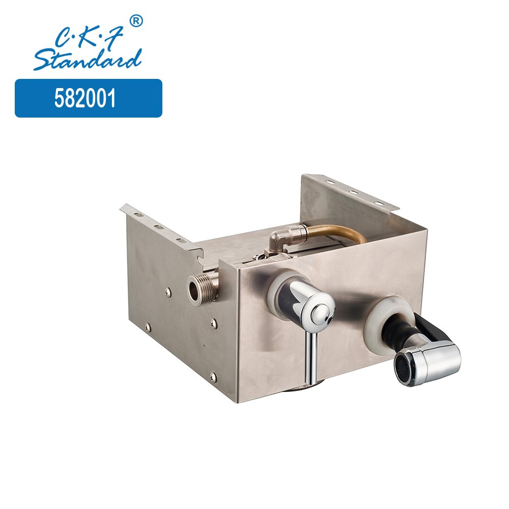 High quality 6 Feet Stainless Steel Shroud Push-Button Spray Valve Oven Hose Reel