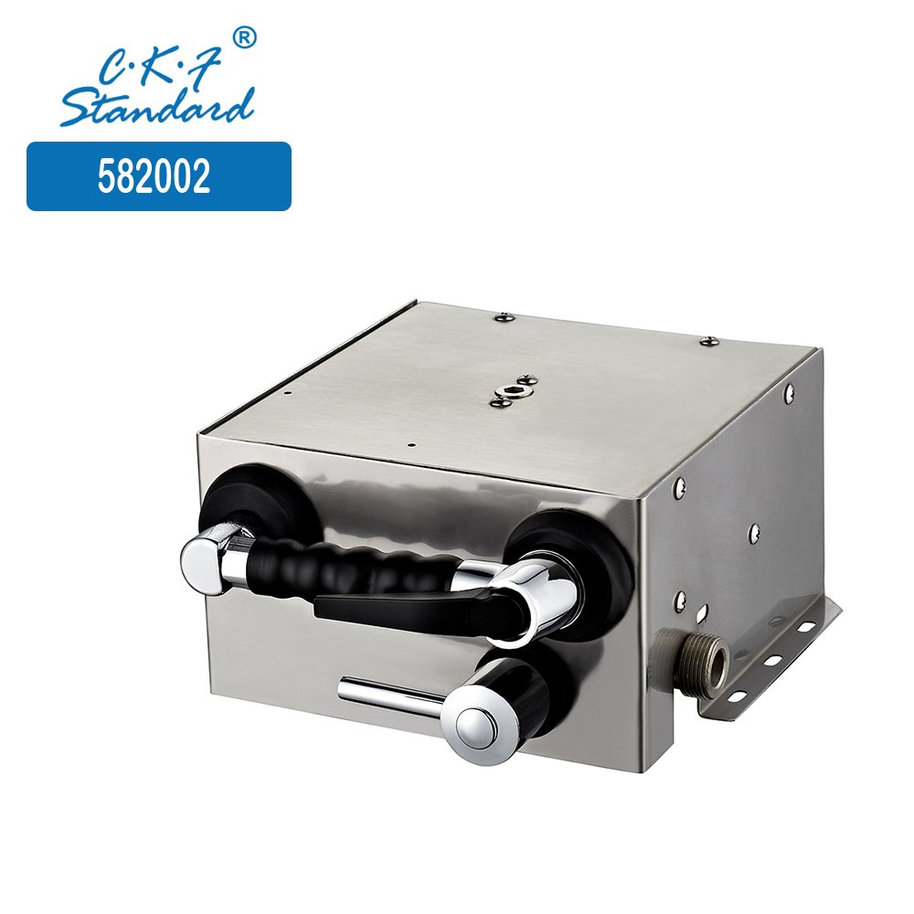 High quality 6 Feet Stainless Steel Shroud Push-Button Spray Valve Oven Hose Reel