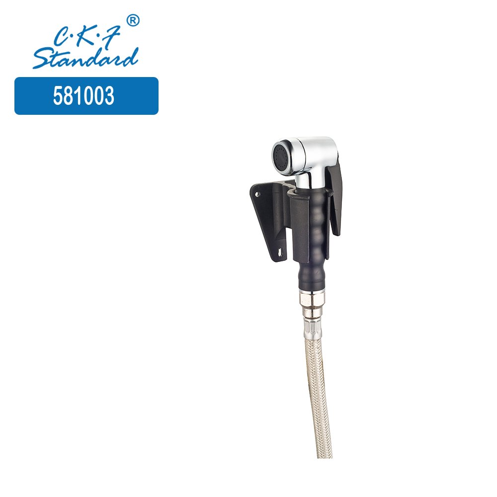 High quality 6 Feet Stainless Steel Shroud Push-Button Spray Valve Oven Hose Reel