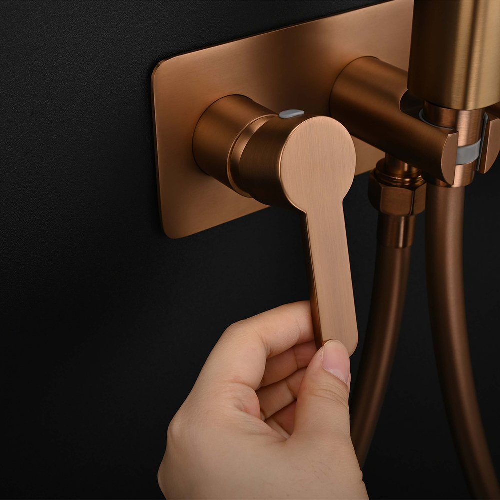 Toilet Companion Spray Gun Rinser Faucet Toilet Booster Household High Pressure Spray Head One In Two Out Angle Valve