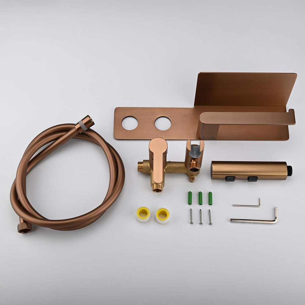 Toilet Companion Spray Gun Rinser Faucet Toilet Booster Household High Pressure Spray Head One In Two Out Angle Valve