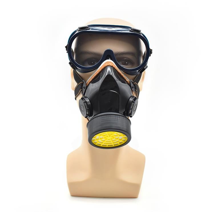 Customize Silicone PVC Single Cartridge Filter Respirator Activated Carbon Safety Respirator Set With