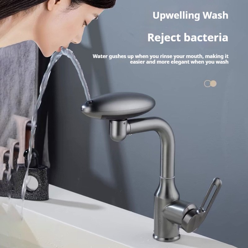 304 Stainless Steel Washbasin Faucet Four-Speed Hot and Cold Faucet Suitable for Bathroom Kitchen and Household
