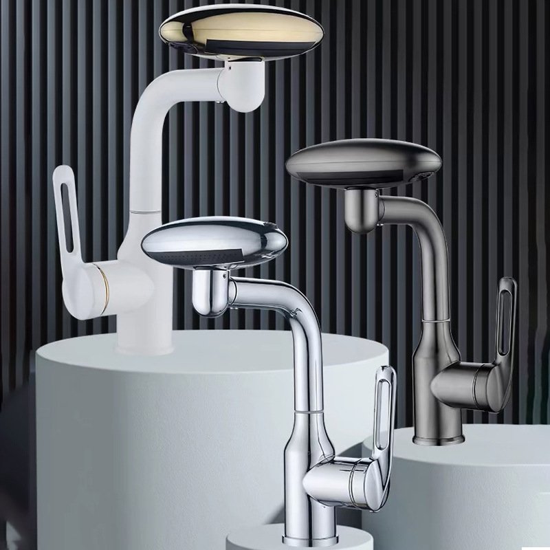 304 Stainless Steel Washbasin Faucet Four-Speed Hot and Cold Faucet Suitable for Bathroom Kitchen and Household