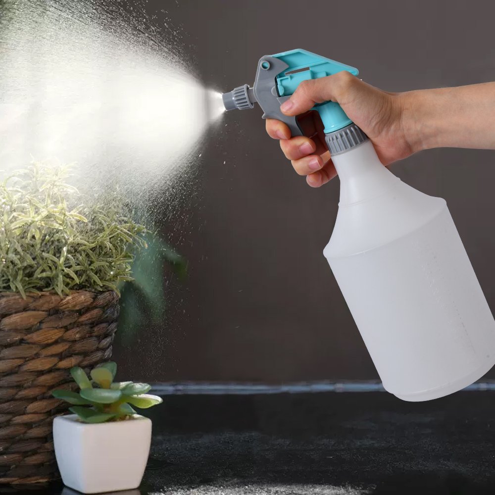 VERTAK 360 degree rotation plastic spray bottle 1L capacity trigger spray bottle with inverted valve