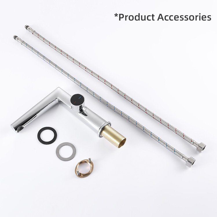 Kidolux Single Handle Basin Faucet Bathroom Sink Taps Basin Mixer Faucets Hot and Cold Low Price Bathroom Faucets Chrome Modern