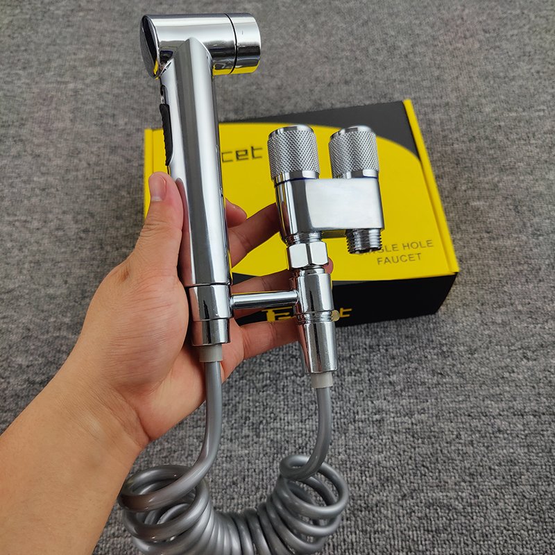 Handheld Bidet Spray Gun Portable High Pressure Bidet Spray Gun Set Bathroom Cleaning Women's Washing Toilet Accessories