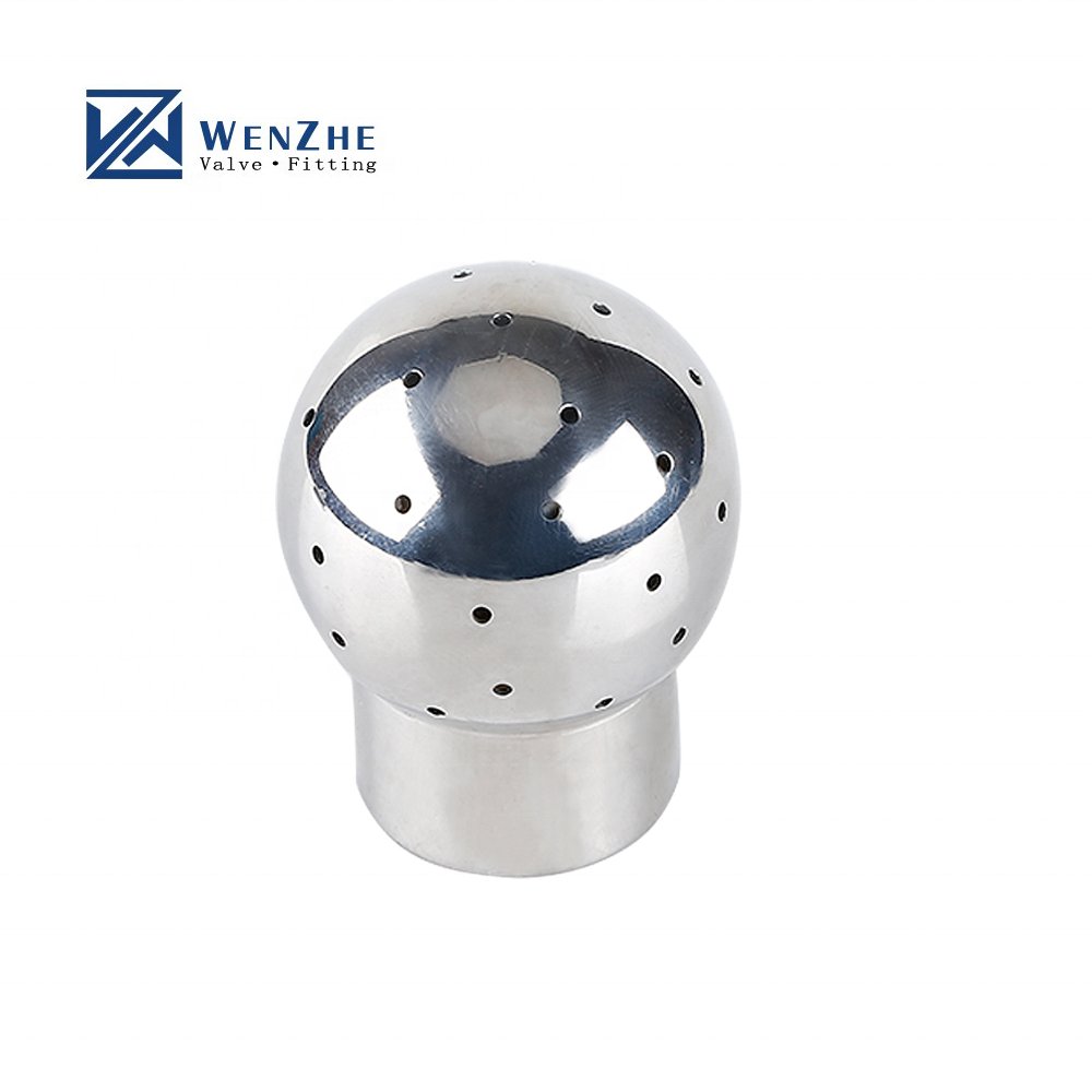 Sanitary 304 316L Stainless Steel 360 Degree Cip Spray Cleaning Ball