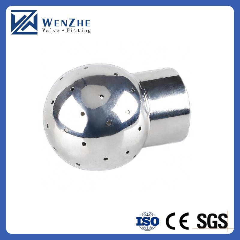 Sanitary 304 316L Stainless Steel 360 Degree Cip Spray Cleaning Ball