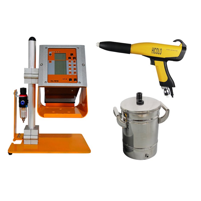 COLO-191S Portable electrostatic Powder Coating Gun Kit