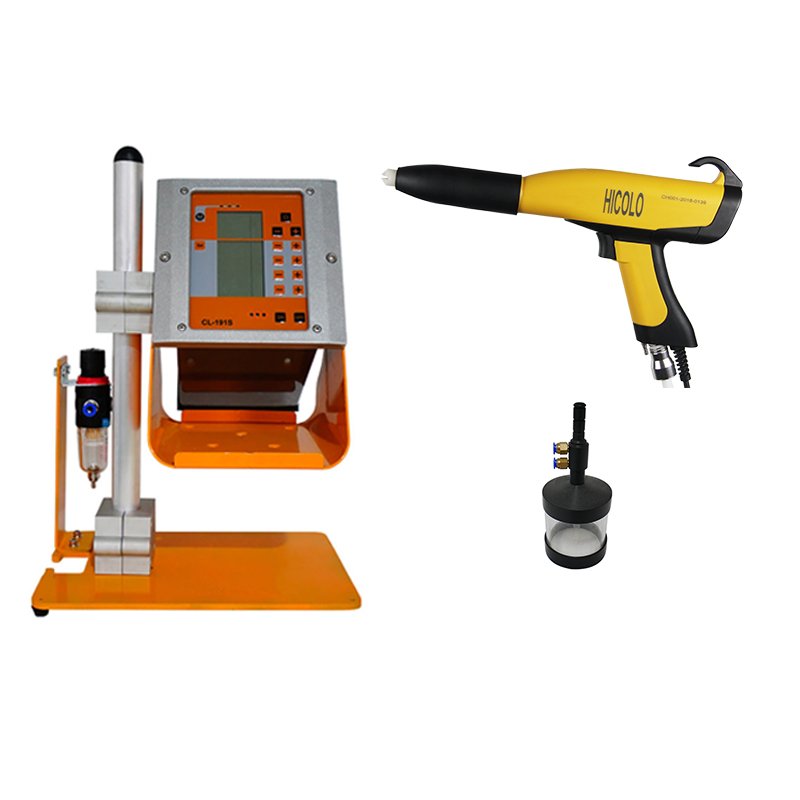 COLO-191S Portable electrostatic Powder Coating Gun Kit