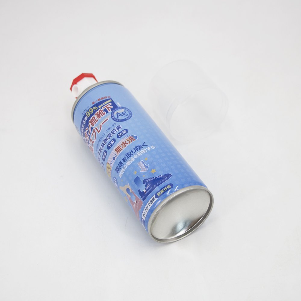 High quality customized aerosol tin can for deodorant spray can nozzle