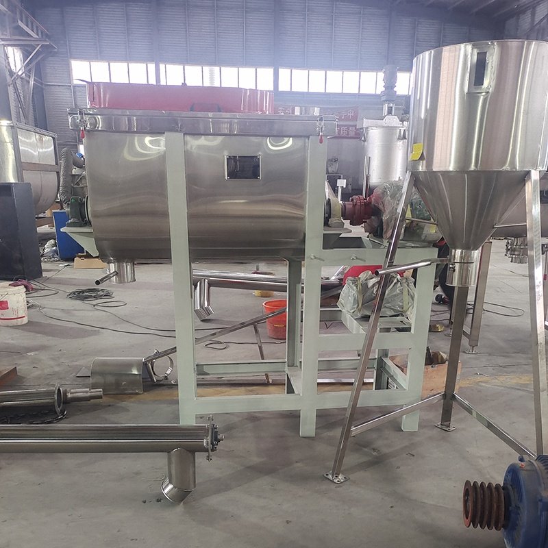 Stainless steel powder mixer red chilli pepper mixer lab scale 20l 50l 100l ribbon salt spice blender dry powder mixer