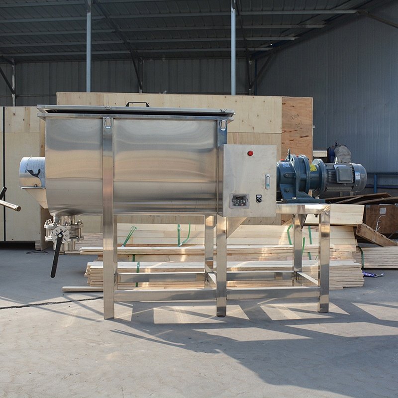 Stainless steel powder mixer red chilli pepper mixer lab scale 20l 50l 100l ribbon salt spice blender dry powder mixer