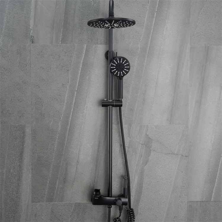 TC1001-4B Single Handle Bath & Shower Faucets Polished Brass & Stainless Steel with Ceramic Valve Core ABS Material for Hotels