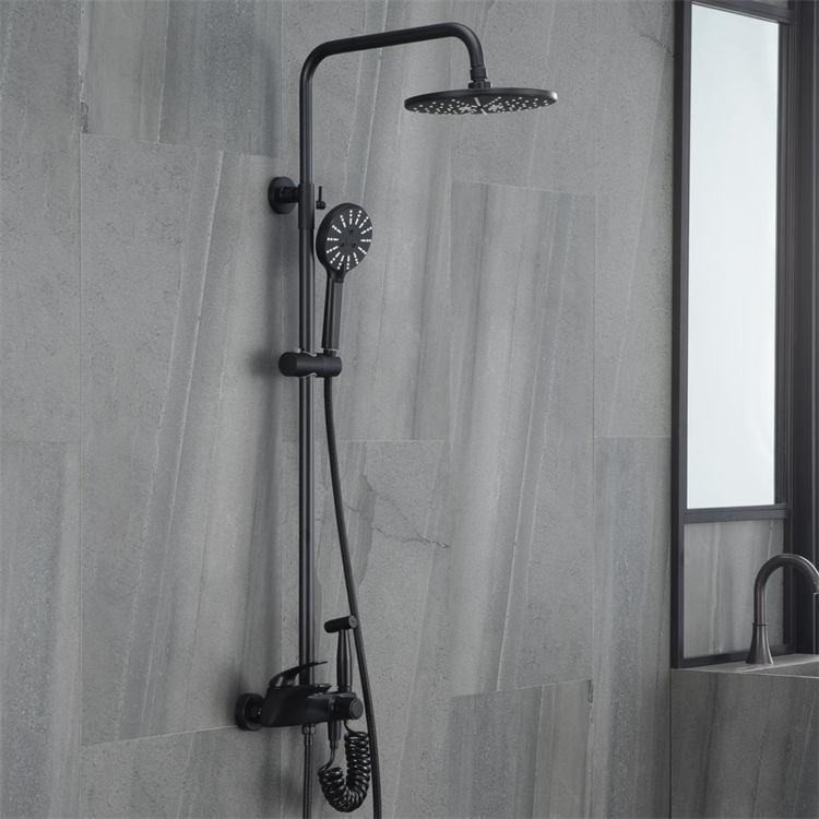 TC1001-4B Single Handle Bath & Shower Faucets Polished Brass & Stainless Steel with Ceramic Valve Core ABS Material for Hotels