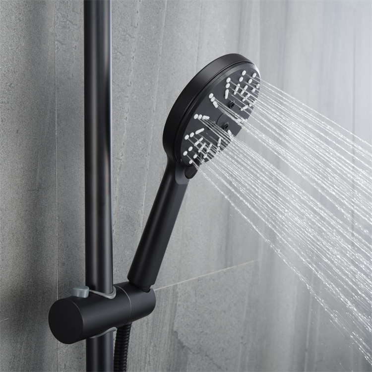 TC1001-4B Single Handle Bath & Shower Faucets Polished Brass & Stainless Steel with Ceramic Valve Core ABS Material for Hotels