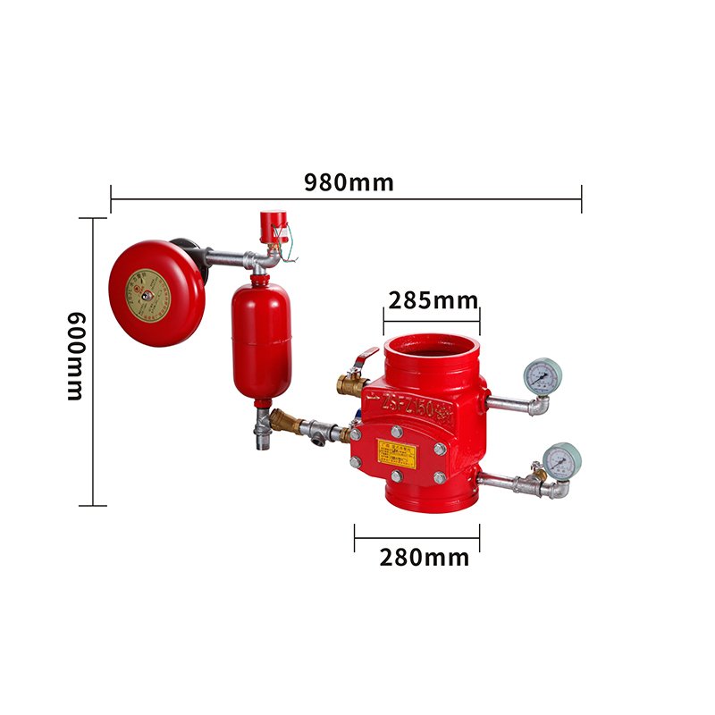 ZSFZ150 6 inch Ductile Cast Iron Groove Wet Alarm Valve