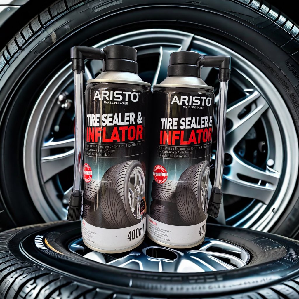 Aristo Hot Sale Tire Sealer & Inflator Vacuum Bag Car Care Tool for Repair Spray Use in Car repair spray Certified with MSDS