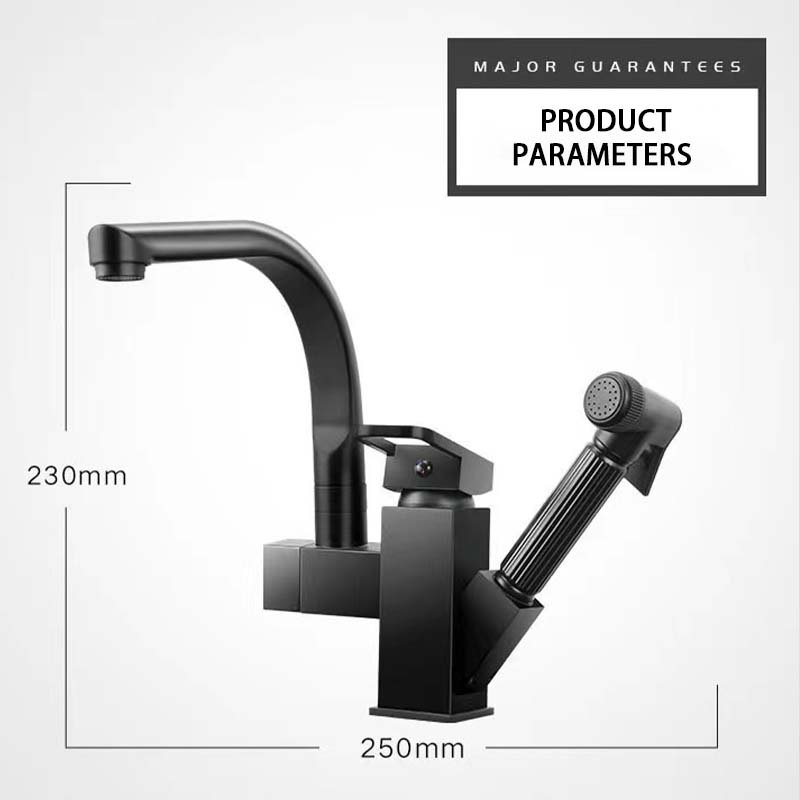 Ceramic valve core 360 degree rotary Multi angle water outlet Handmade faucet