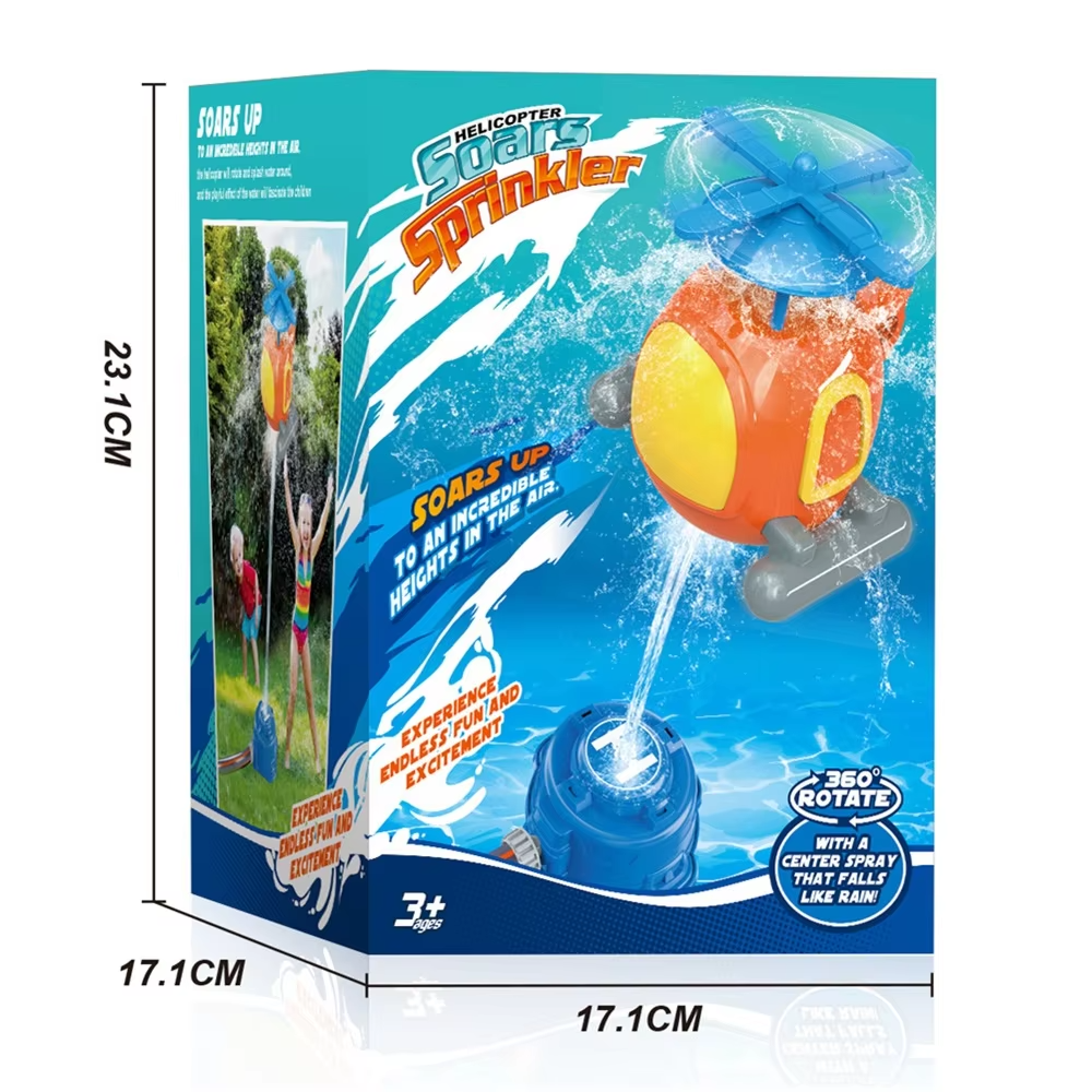 Kids Summer Garden Backyard Water Sprinkler Toy Outdoor Lift Off Water Splash Ejector Rocket Launcher Valve Controller Spray Toy