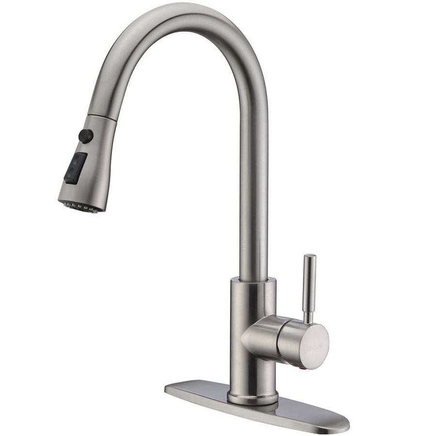 2024kitchen faucet stainless steel 304 water tap modern kichen kitchen taps brass pull out sprayer kitchen mixer sink faucets