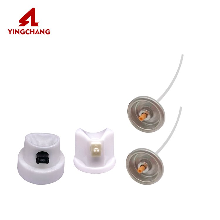 One Stop Shopping Nozzle Sprayer and Actuator and Cap for Aerosol Spray Paint