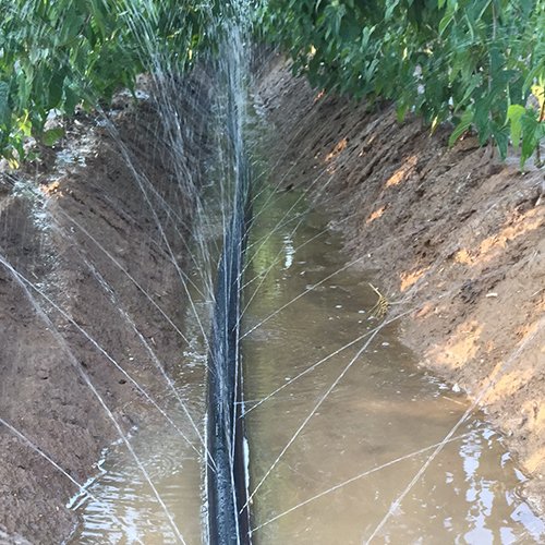 Agriculture irrigation system layflat spray full connector offtake valve plastic material 50mm rain hose pipe irrigation system
