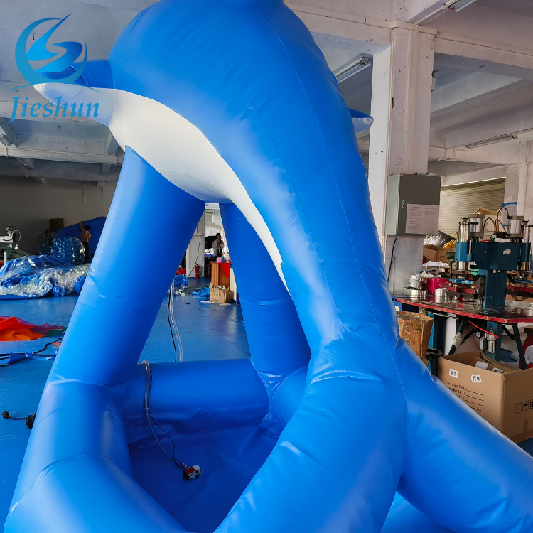 Good quality Foam Party Bubble Cannons Inflatable Dolphin Cartoon Models Park Pool DJ Disco with Party Jet Spray Foam Machine