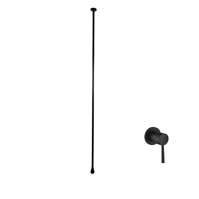 Gibson Matte Black Posi-Temp Pressure-Balancing Modern Valve Trim T2901BL Required Plastic Spray Rain Pattern Hotel Ceramic