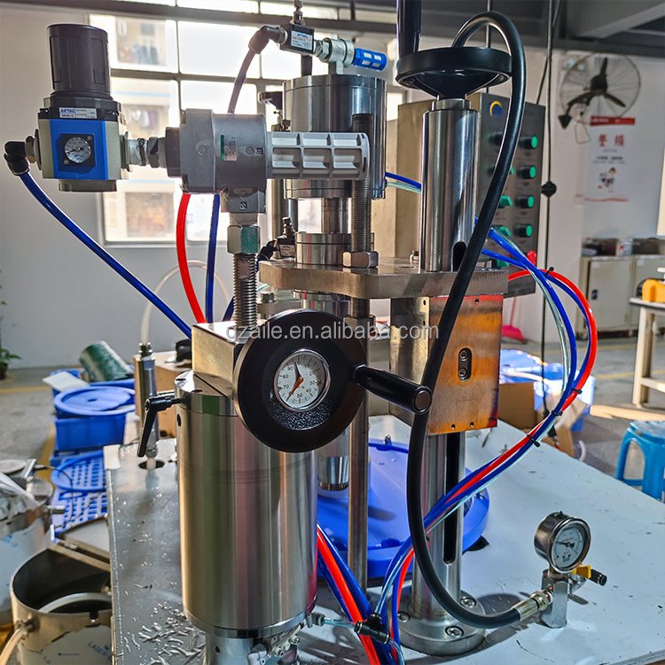 Small Bottle Semi Automatic Liquid Filling Valve Sealing Gas Filling Machine