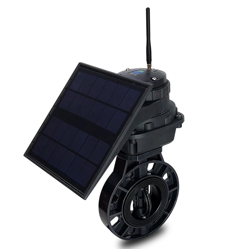 Solar Powered Farm Irrigation System Pe Material Micro Spray Tube Spraying Rain Hose on off auto smart valve