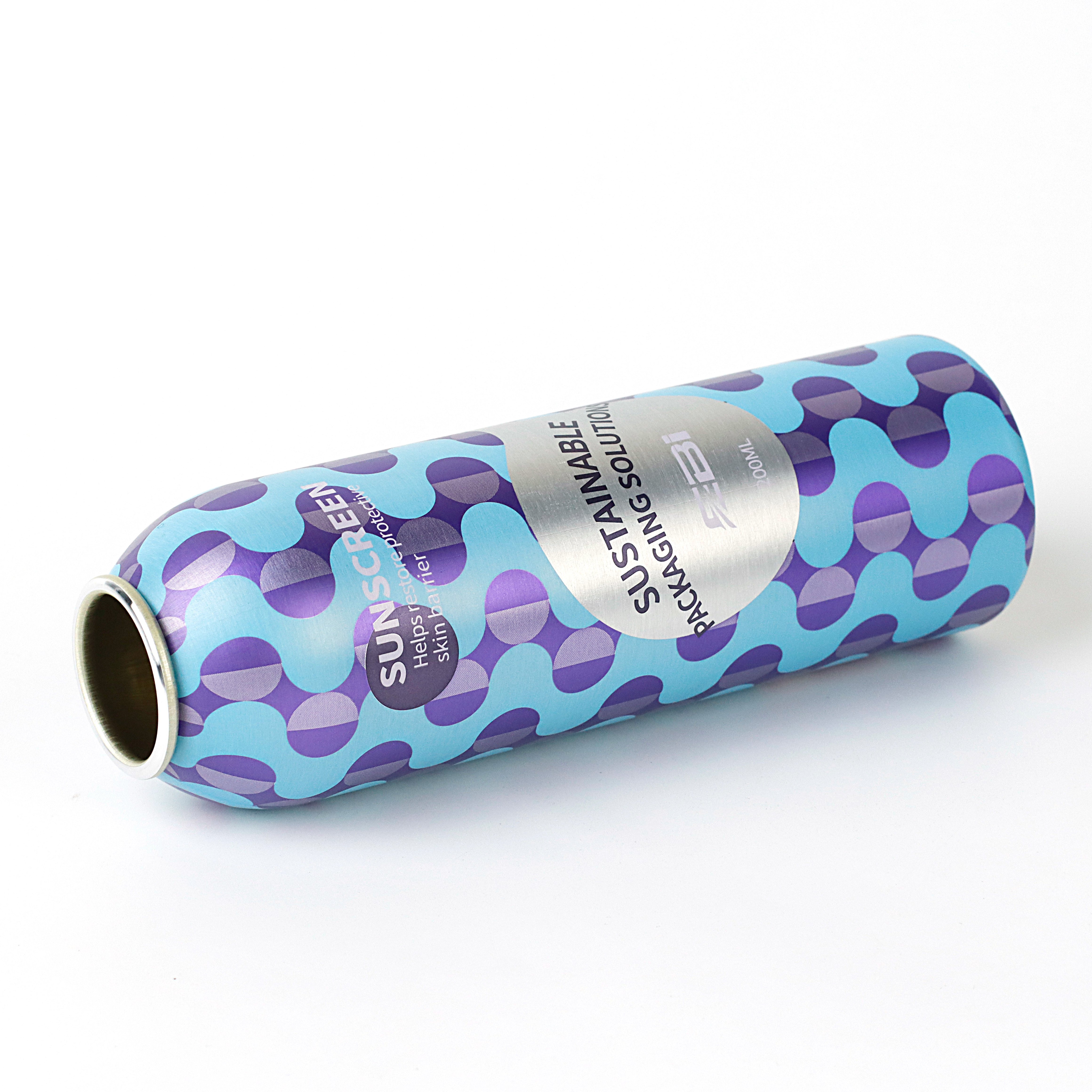 High quality offset printing aluminum aerosol spray can deodorant with valve